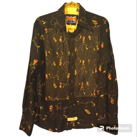 - English Laundry floral embroidery button down - Picture 1 of 12